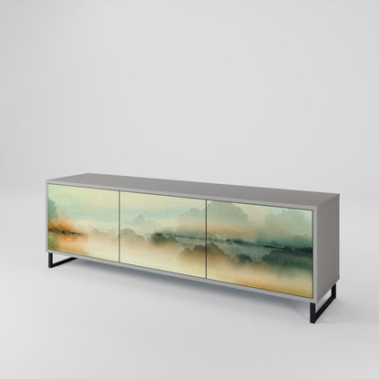 MORNING BY THE LAKE 3-Door TV Cabinet