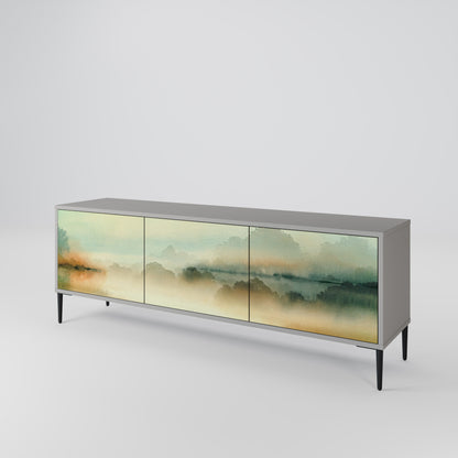 MORNING BY THE LAKE 3-Door TV Cabinet