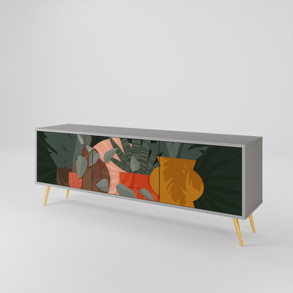 TROPICAL COMPOSITION 3-Door TV Cabinet