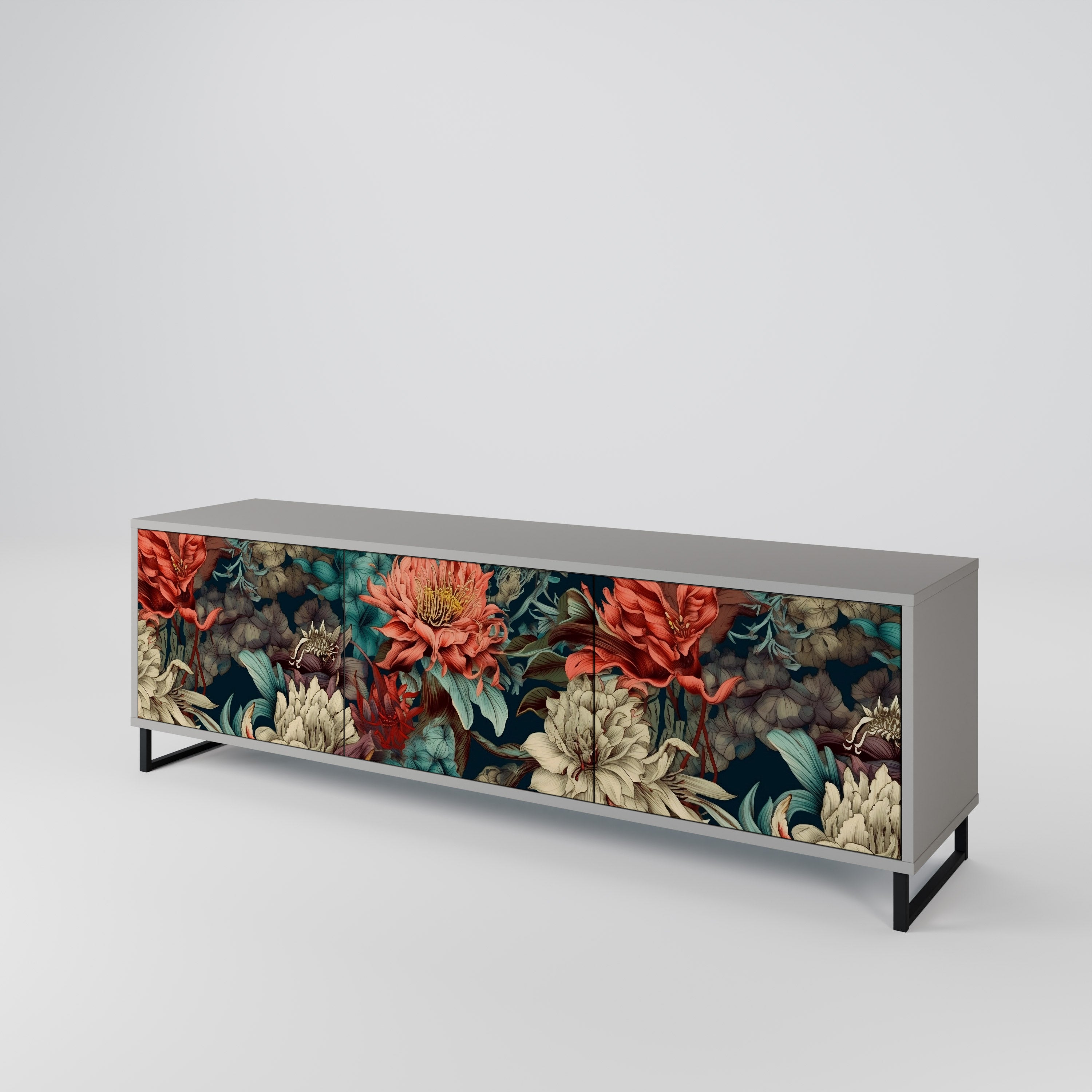 SPROUTING GRACE 3-Door TV Cabinet
