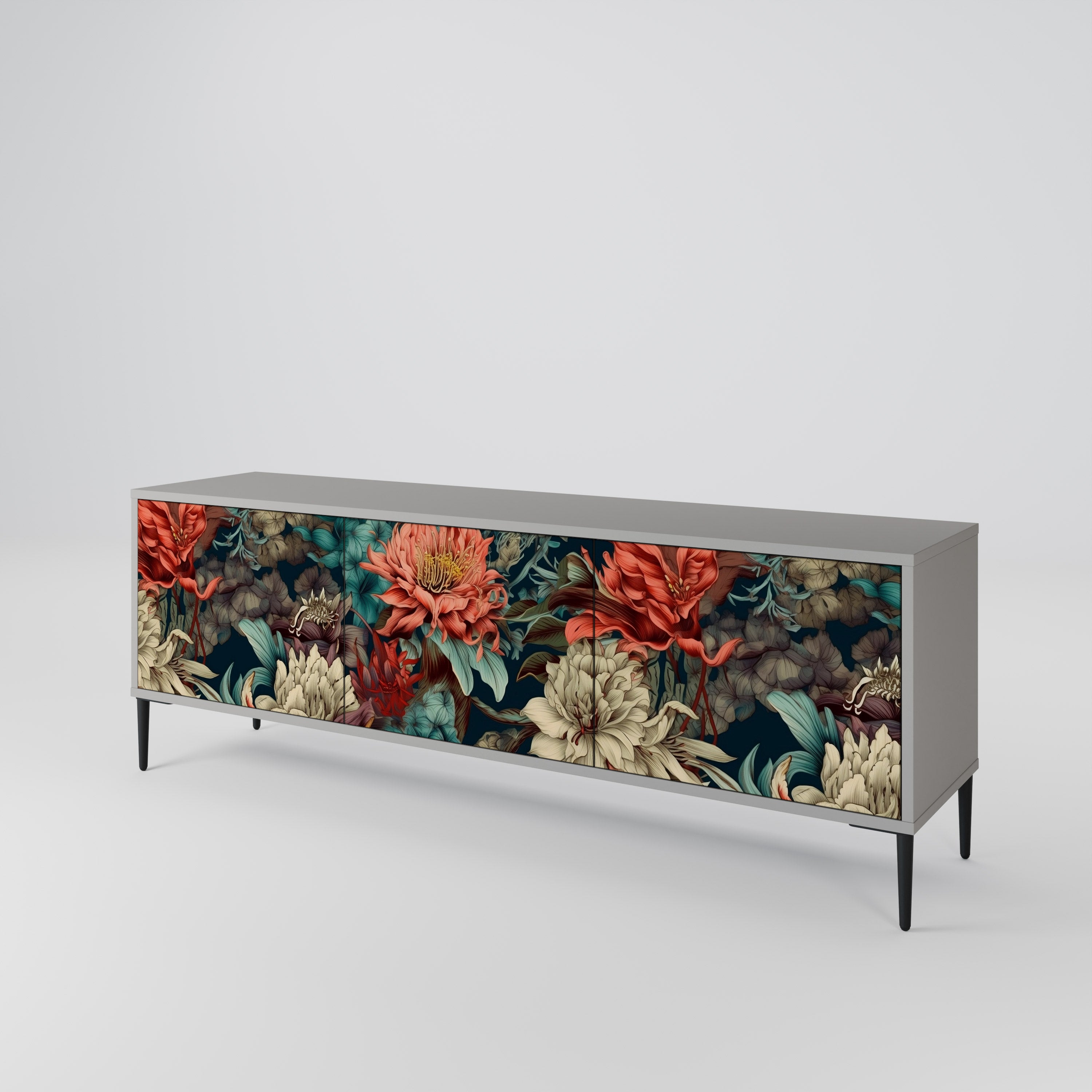 SPROUTING GRACE 3-Door TV Cabinet