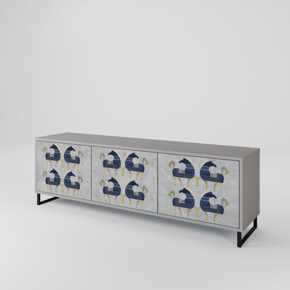 MAJESTIC STEED 3-Door TV Cabinet