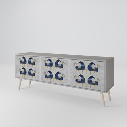 MAJESTIC STEED 3-Door TV Cabinet
