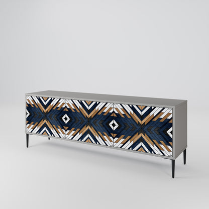 ARTFUL GEOMETRY 3-Door TV Cabinet