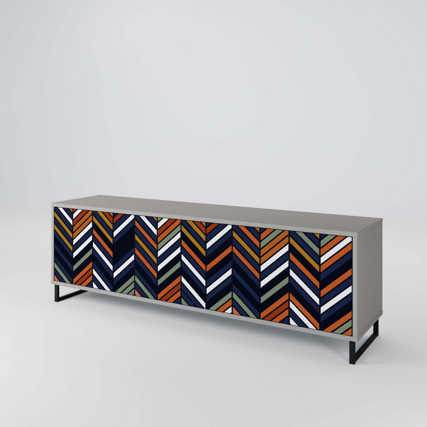 VIBRANT PATCHWORK 3-Door TV Cabinet