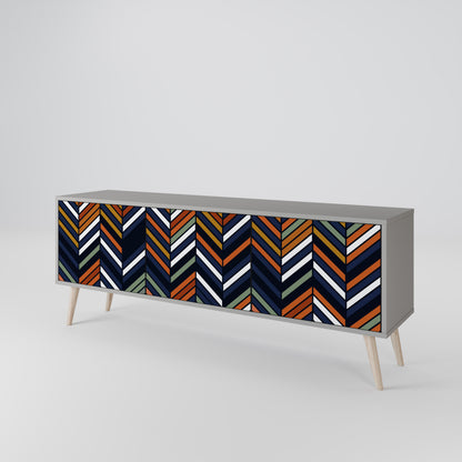 VIBRANT PATCHWORK 3-Door TV Cabinet