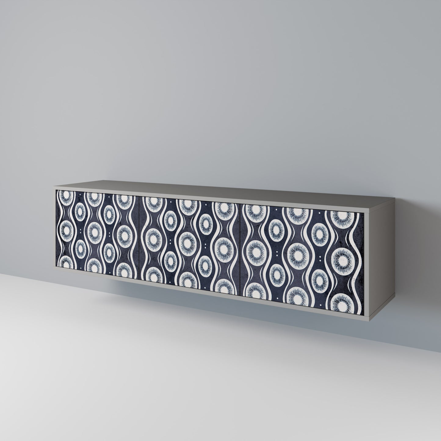 GRAPHITE EYES 3-Door TV Cabinet