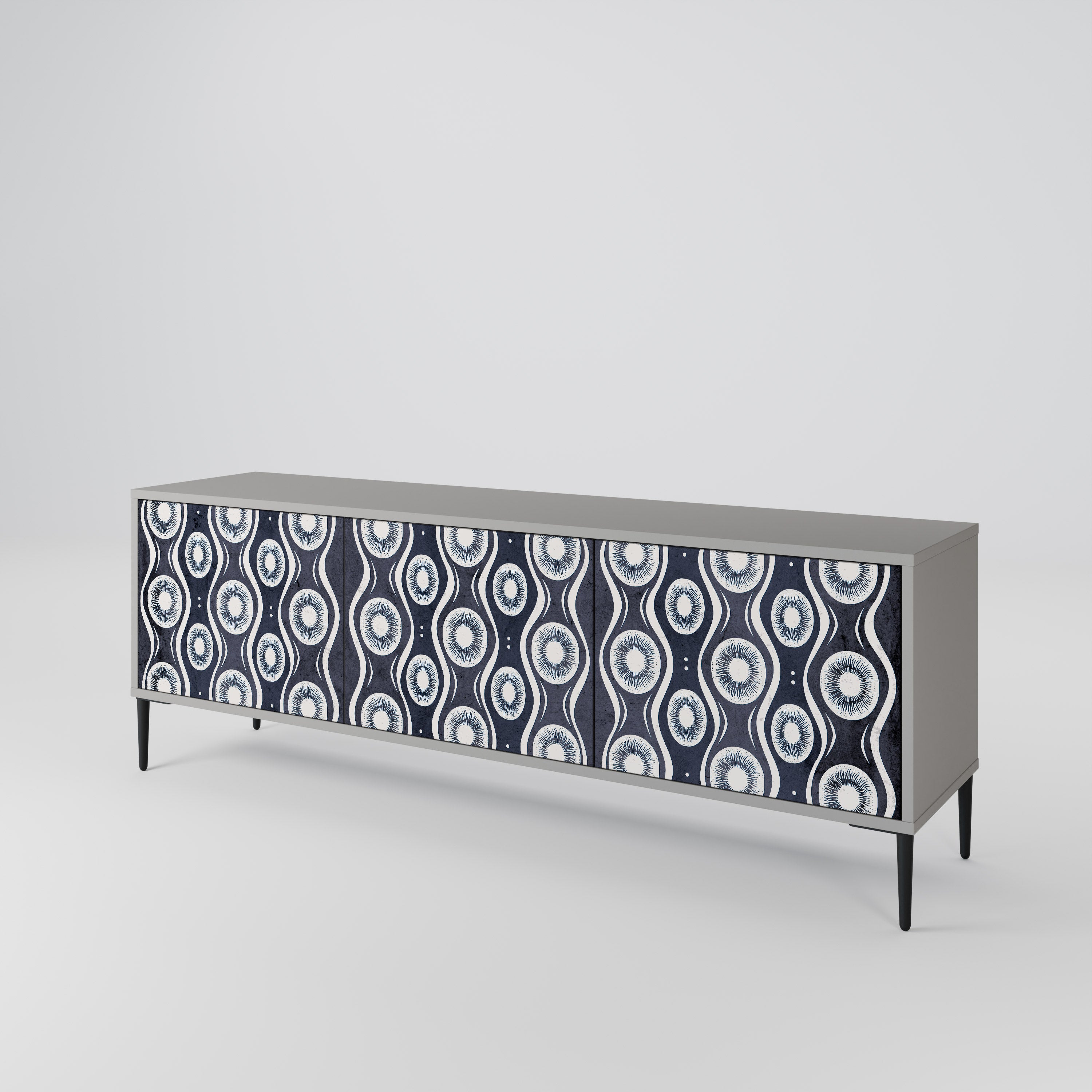 GRAPHITE EYES 3-Door TV Cabinet