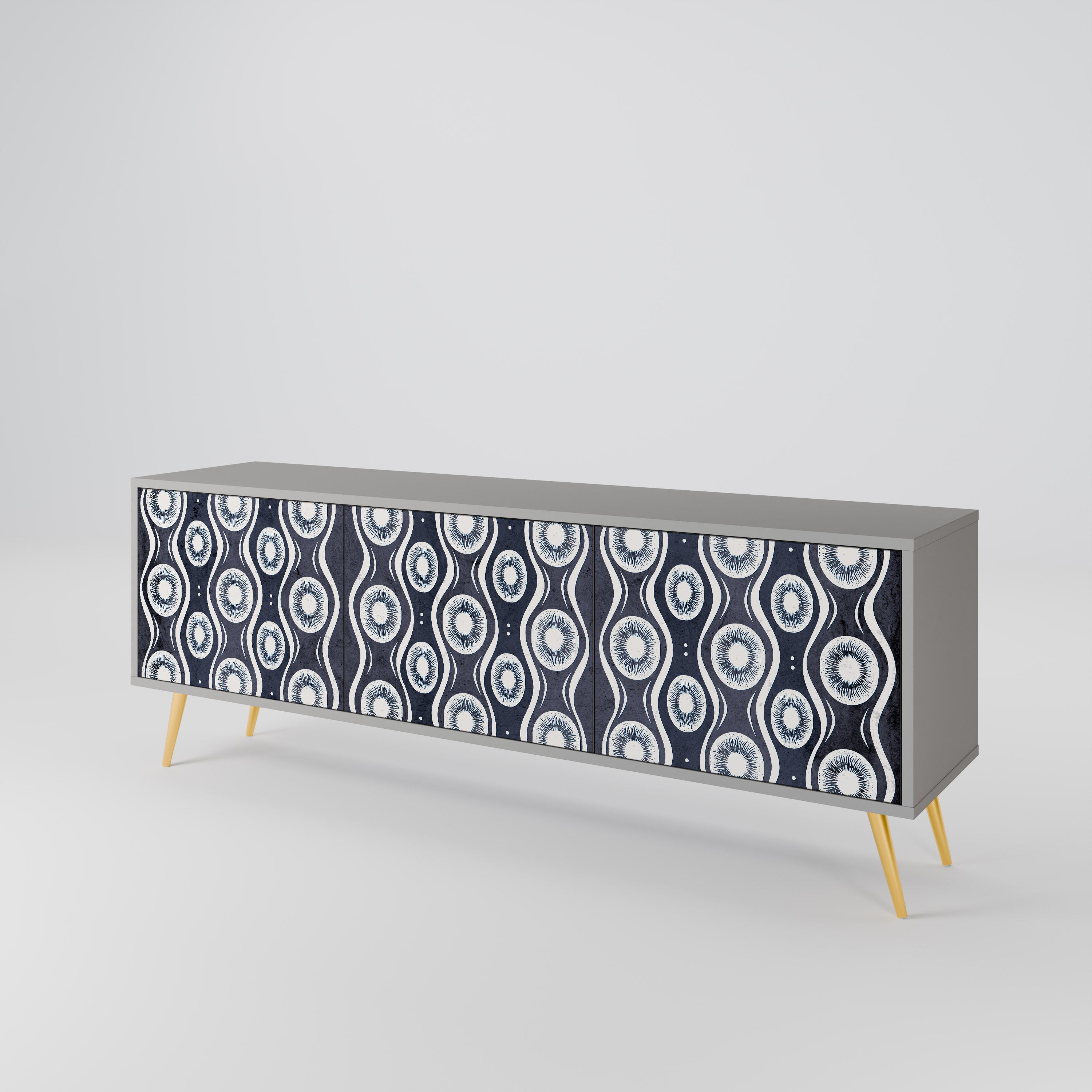 GRAPHITE EYES 3-Door TV Cabinet