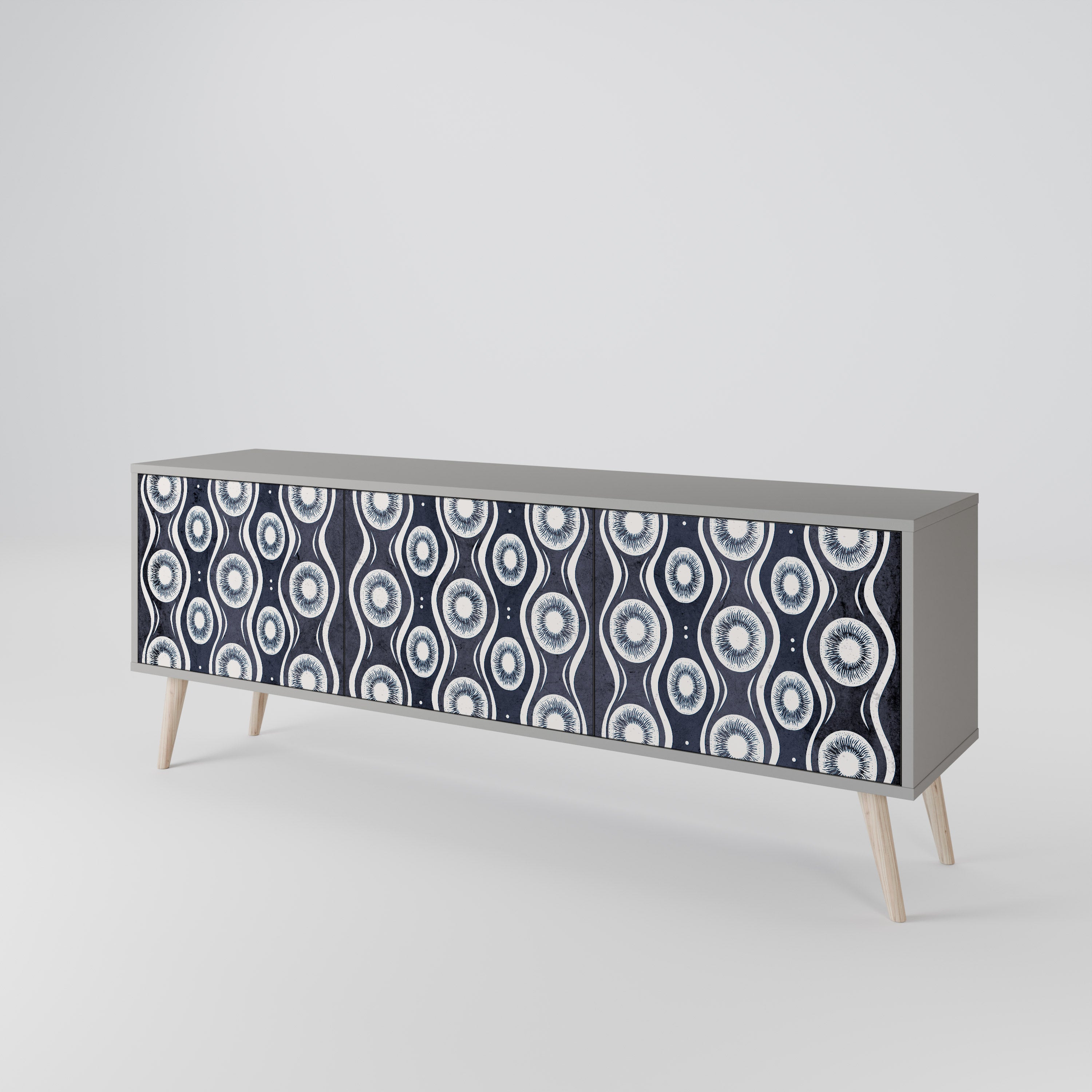 GRAPHITE EYES 3-Door TV Cabinet