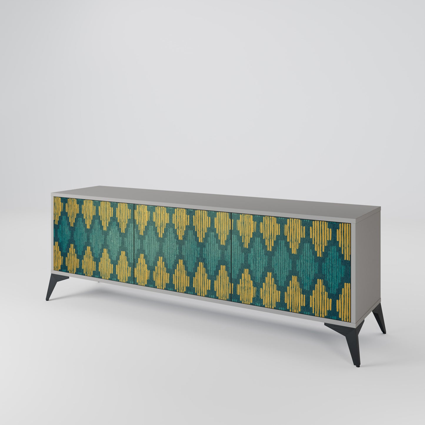 POLYGONS 3-Door TV Cabinet