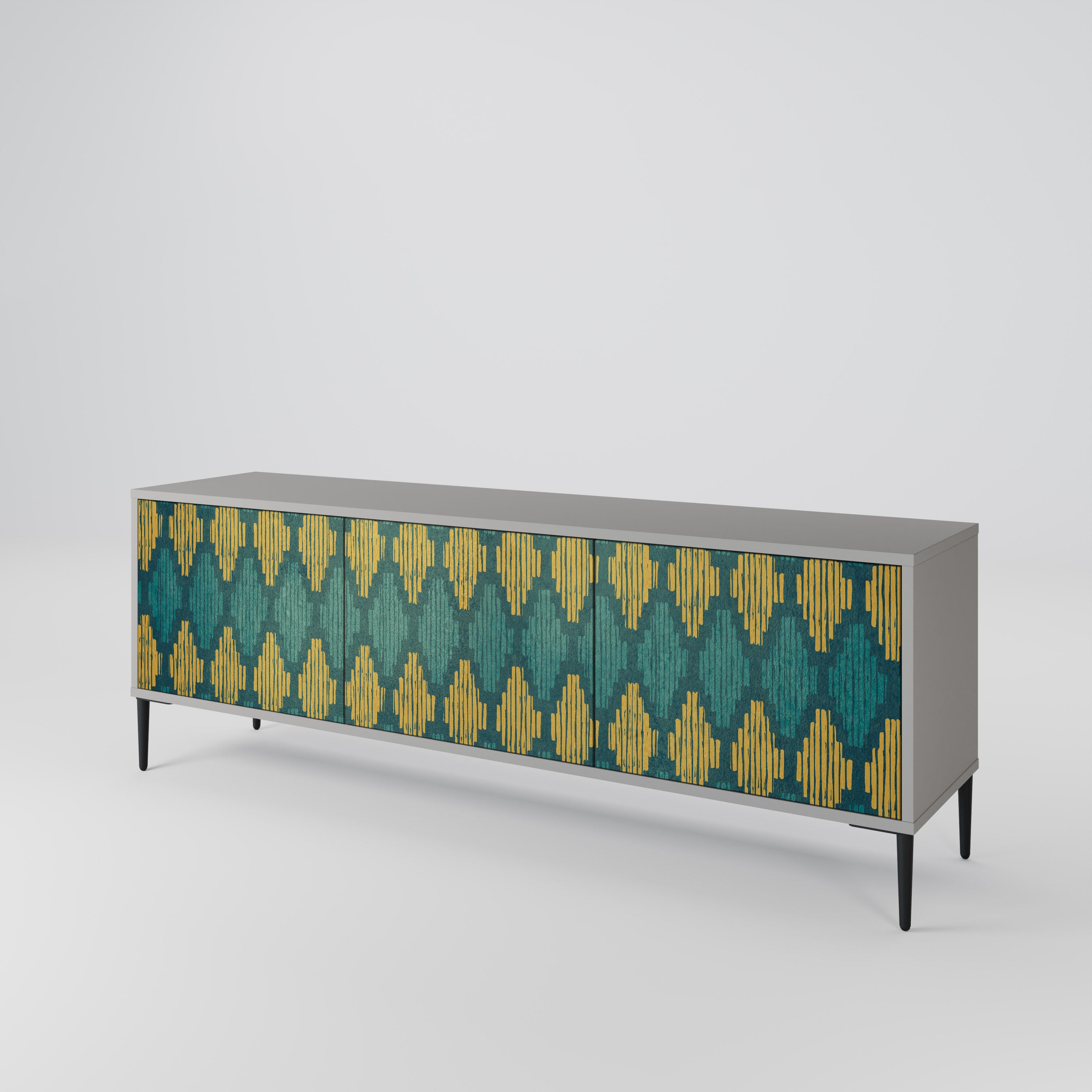 POLYGONS 3-Door TV Cabinet