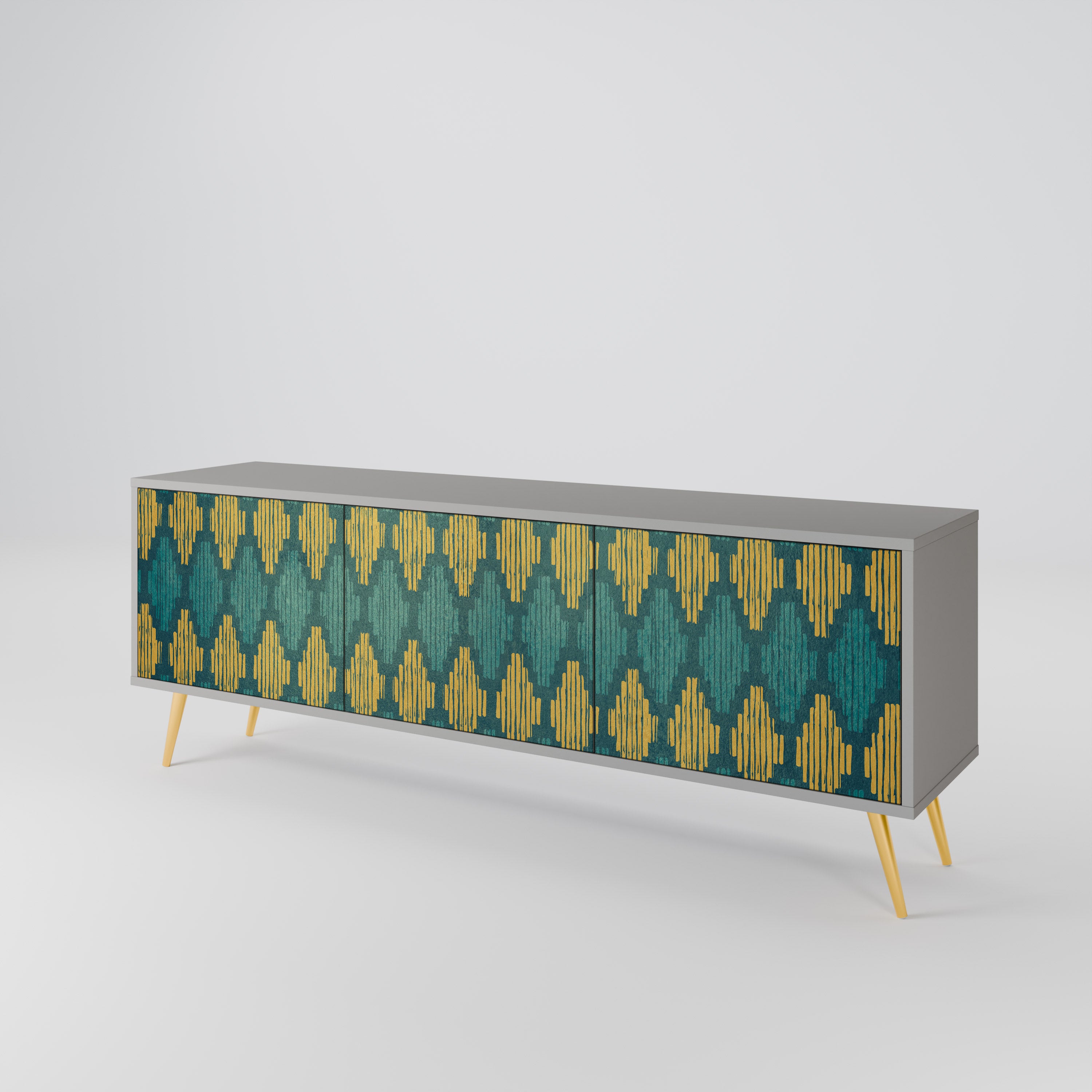 POLYGONS 3-Door TV Cabinet