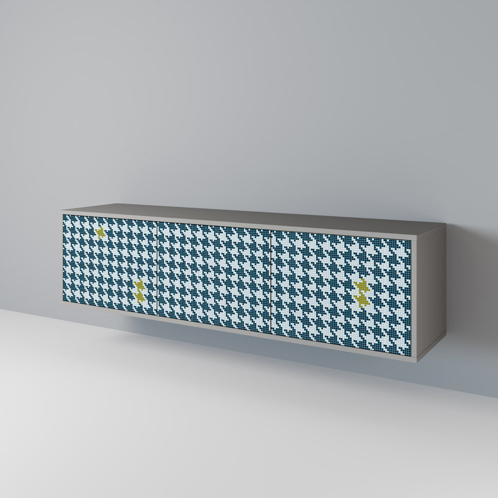 Meuble TV 3 portes HORS CONTEXTE finition grise