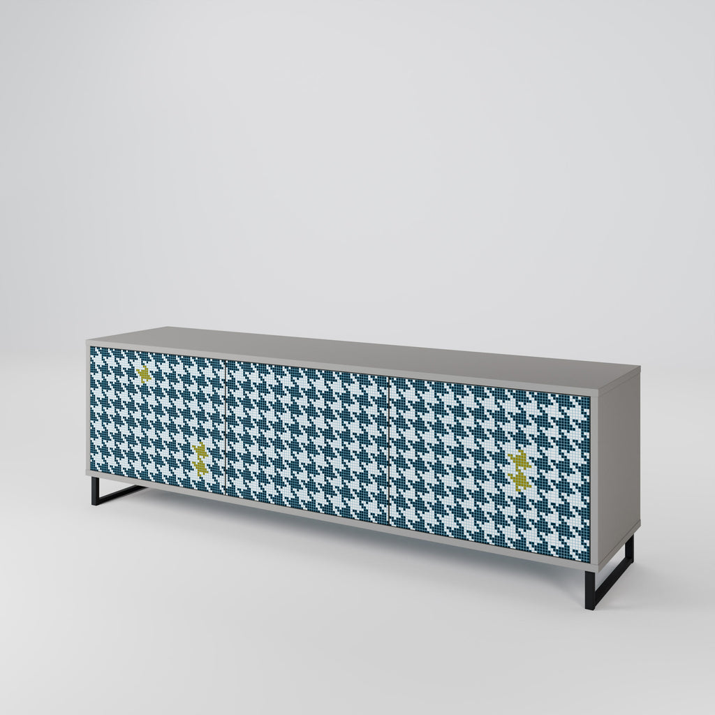 Meuble TV 3 portes HORS CONTEXTE finition grise