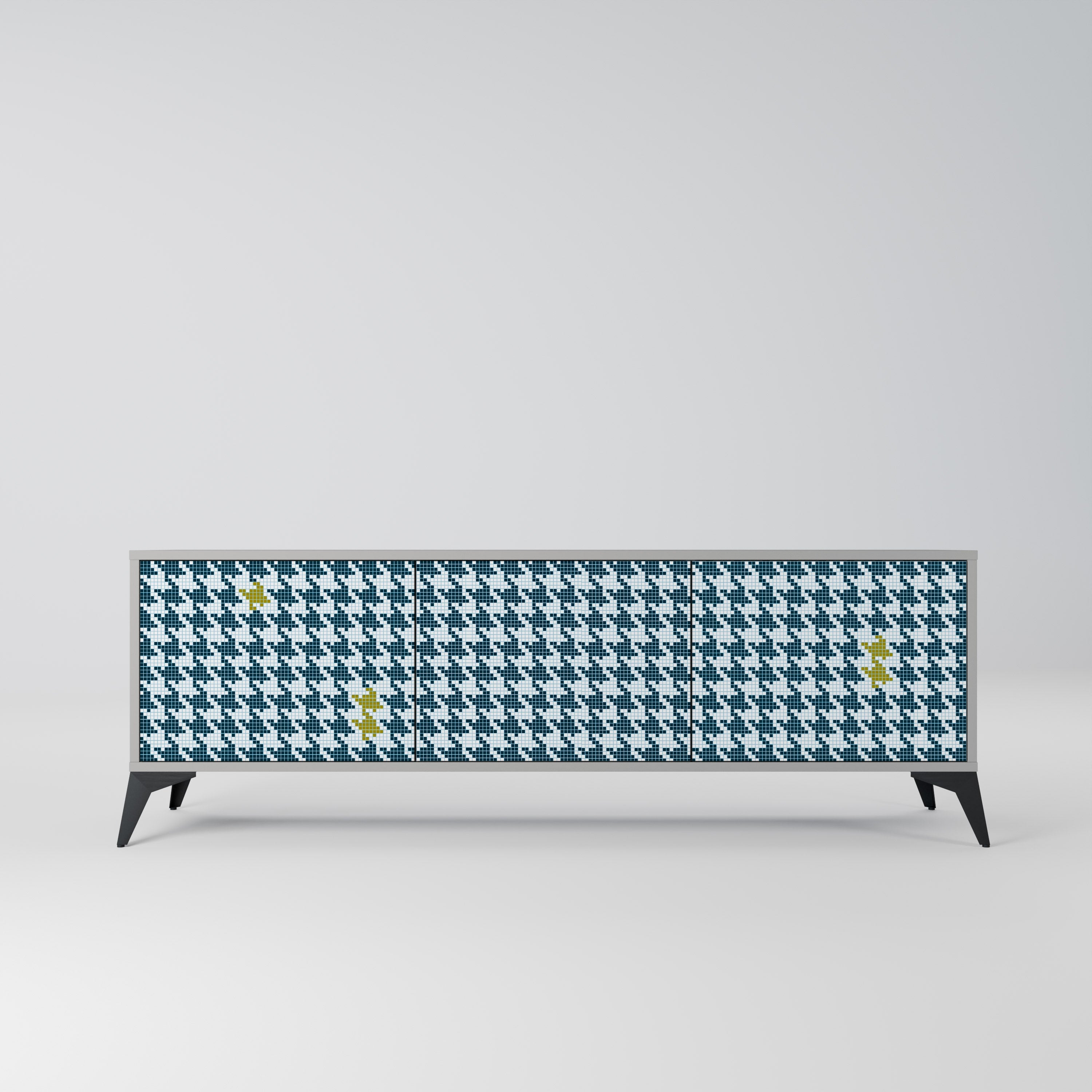 Meuble TV 3 portes HORS CONTEXTE finition grise