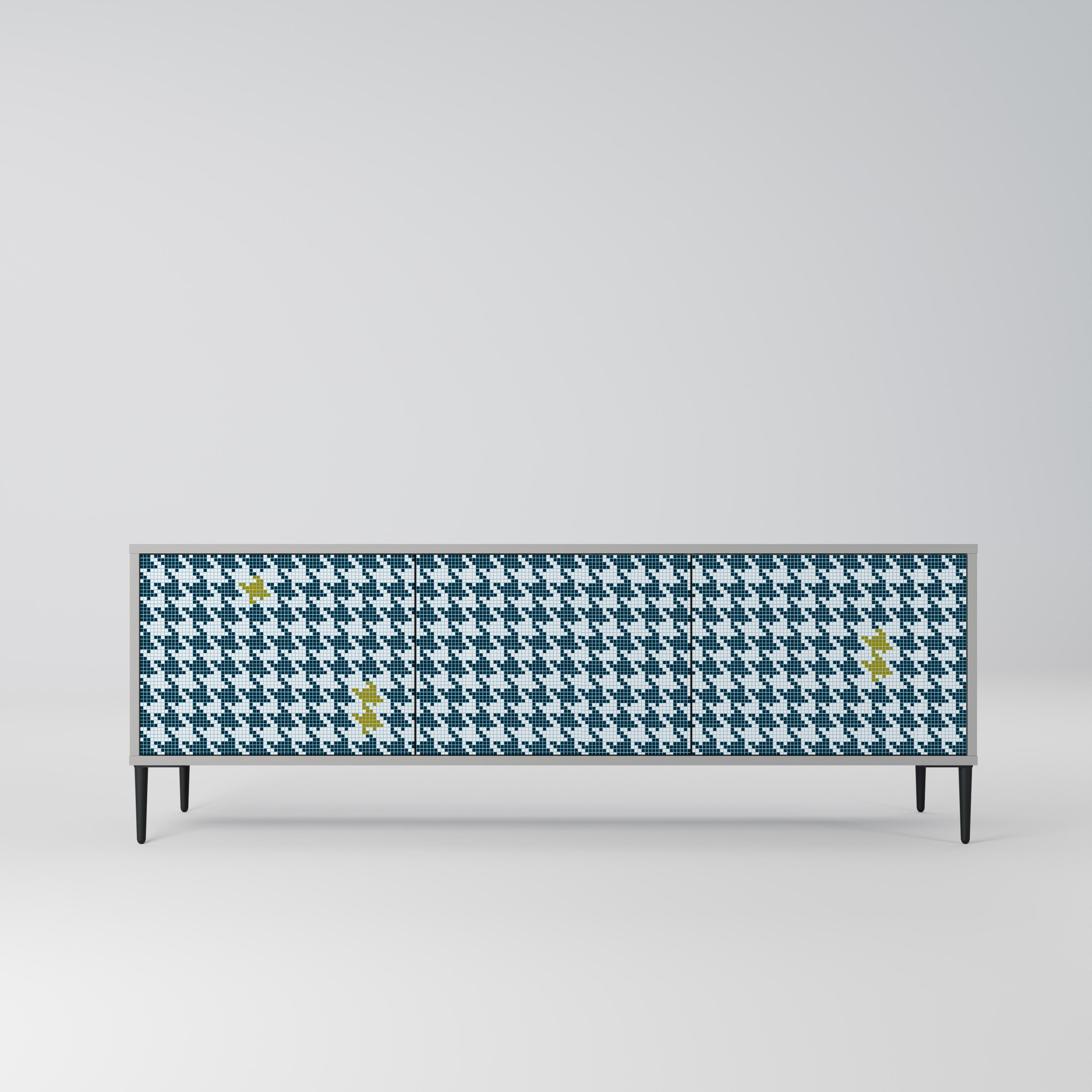 Meuble TV 3 portes HORS CONTEXTE finition grise