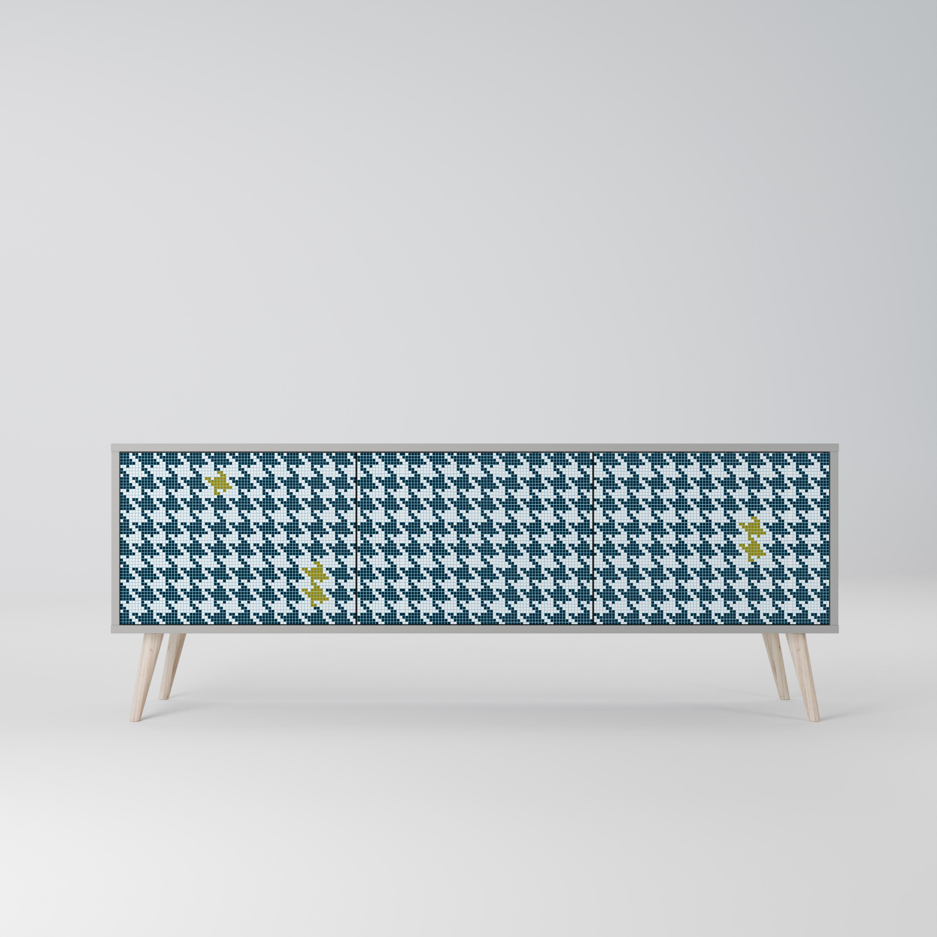 Meuble TV 3 portes HORS CONTEXTE finition grise