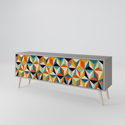 TESSELATE TREASURES 3-Door TV Cabinet