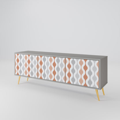 HAZY NOSTALGIA 3-Door TV Cabinet
