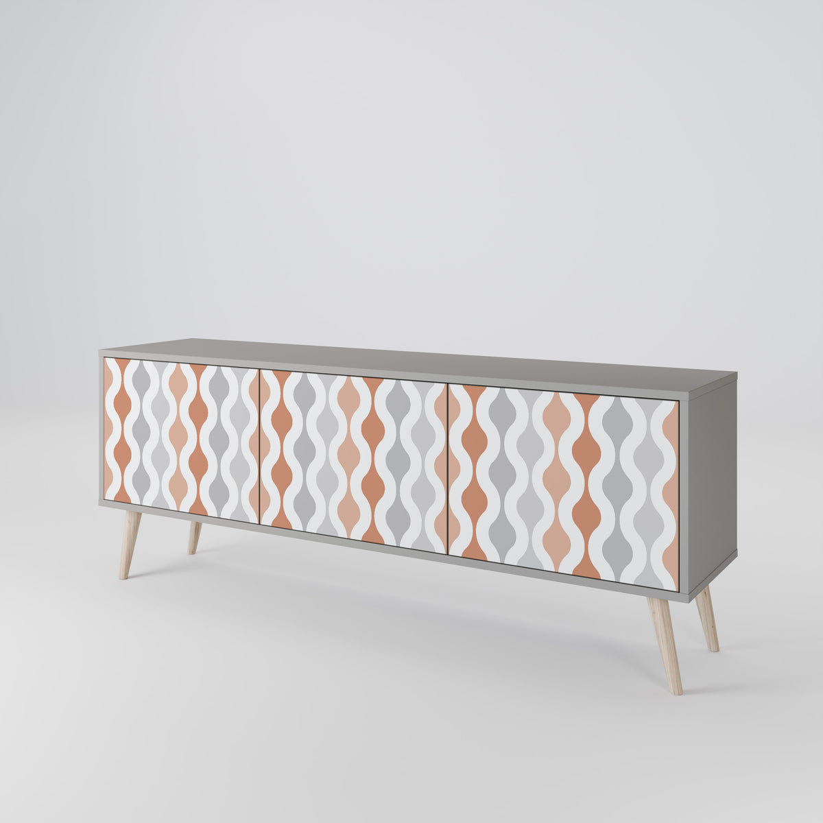 HAZY NOSTALGIA 3-Door TV Cabinet