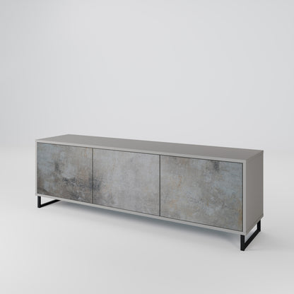CONCRETE WALL 3-Door TV Cabinet