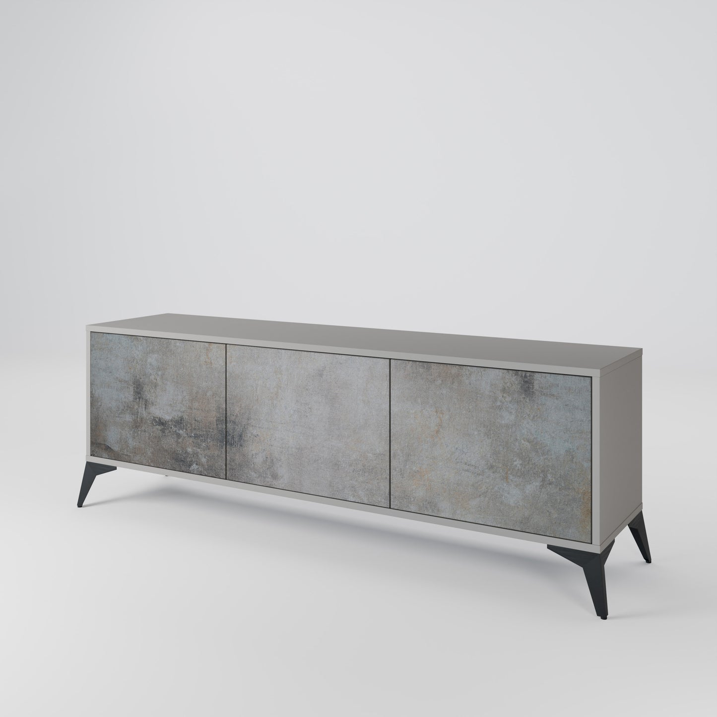 CONCRETE WALL 3-Door TV Cabinet