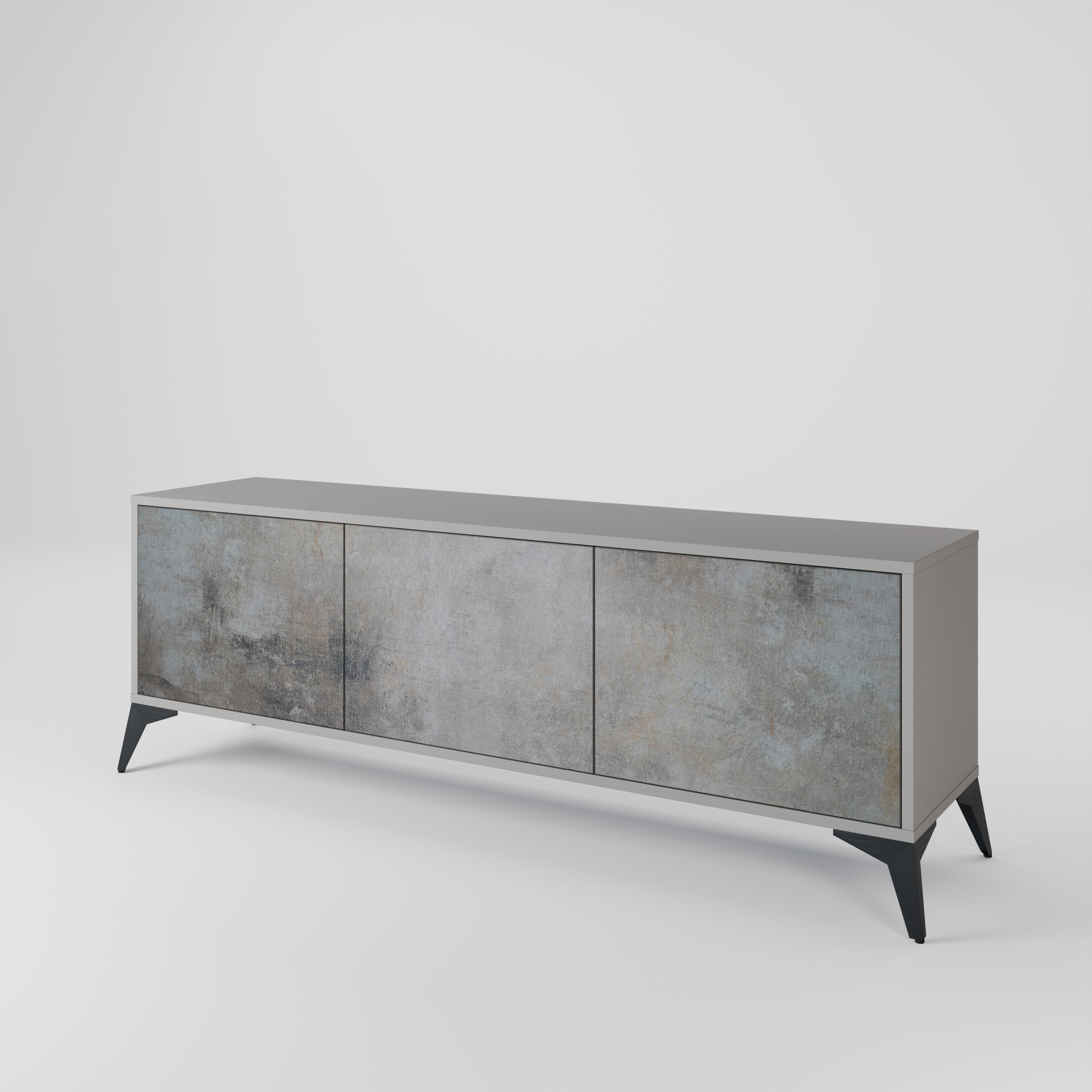 CONCRETE WALL 3-Door TV Cabinet