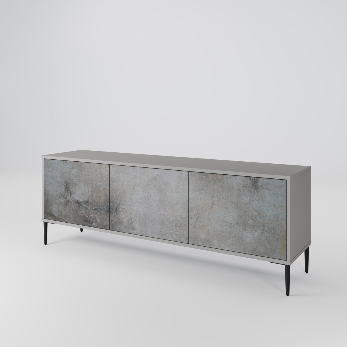 CONCRETE WALL 3-Door TV Cabinet