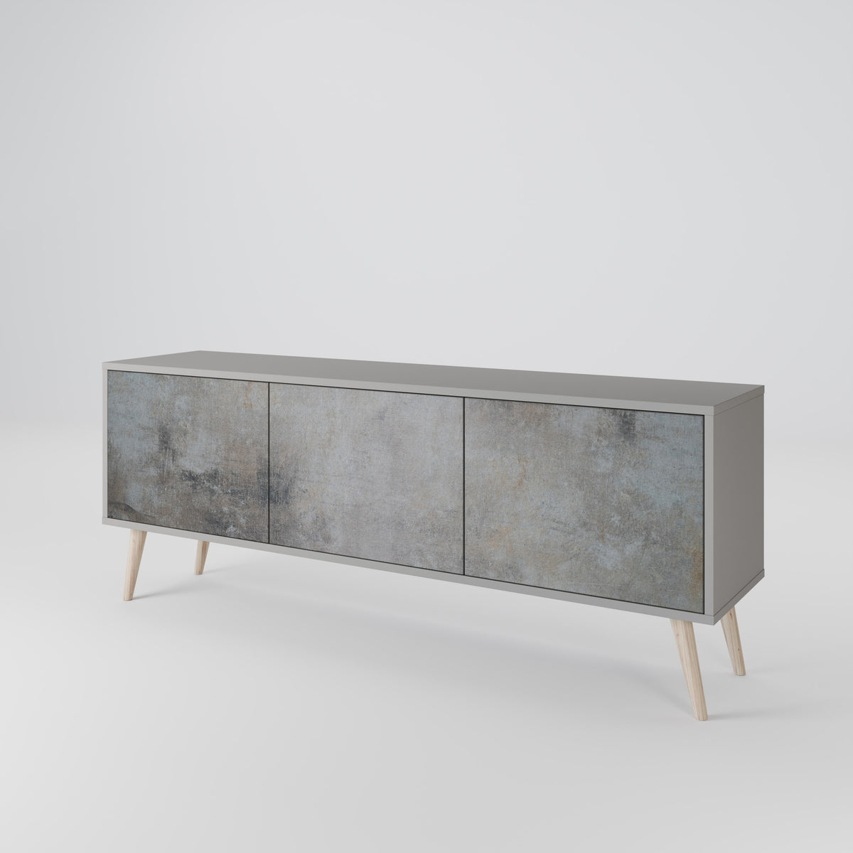 CONCRETE WALL 3-Door TV Cabinet