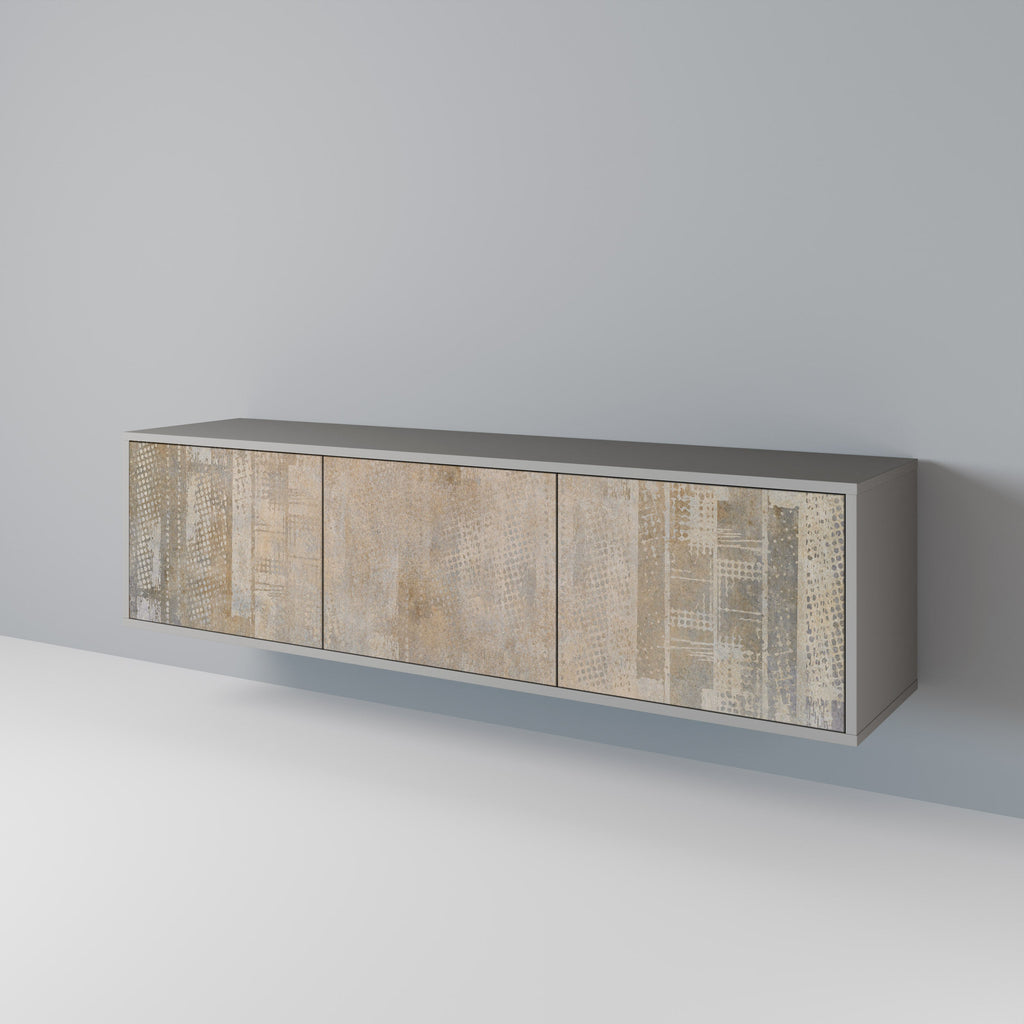 SCREEN ERROR 3-Door TV Stand in Grey Finish