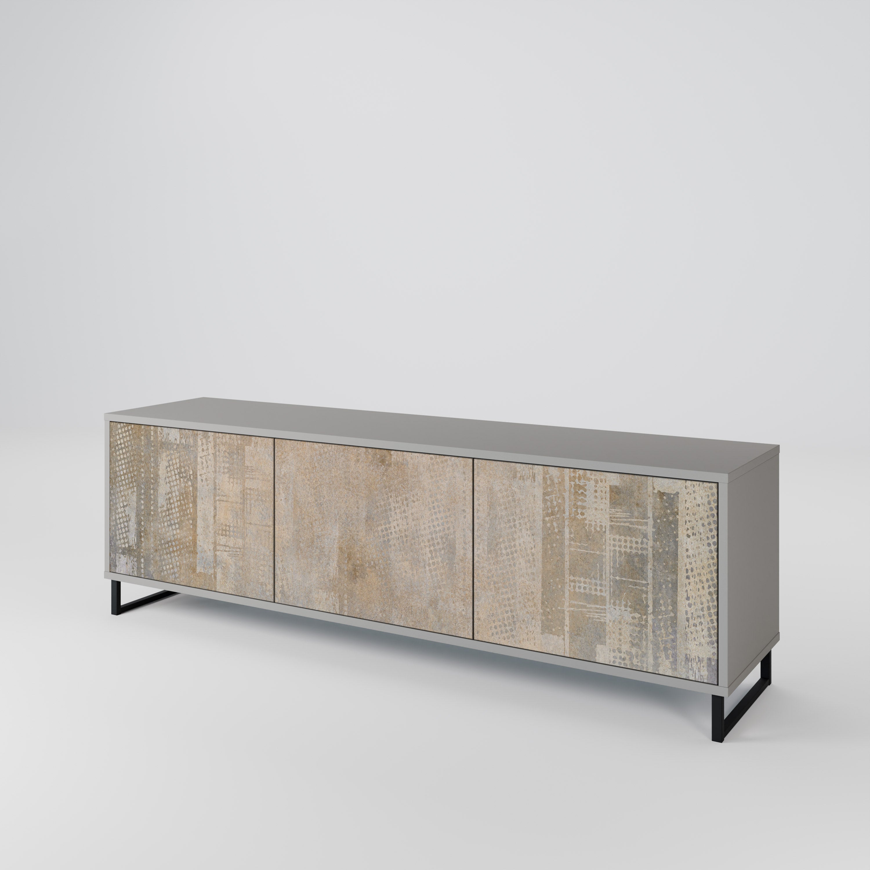 ERREUR D'ÉCRAN Meuble TV 3 portes finition grise