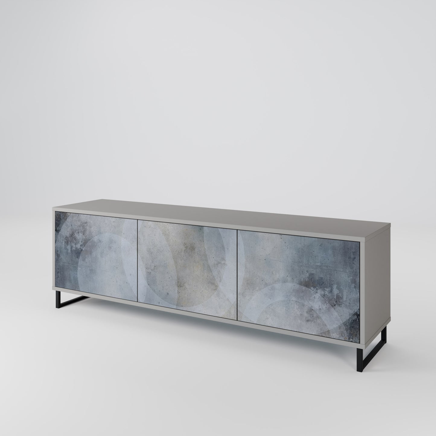 MUTED ARC 3-Door TV Cabinet