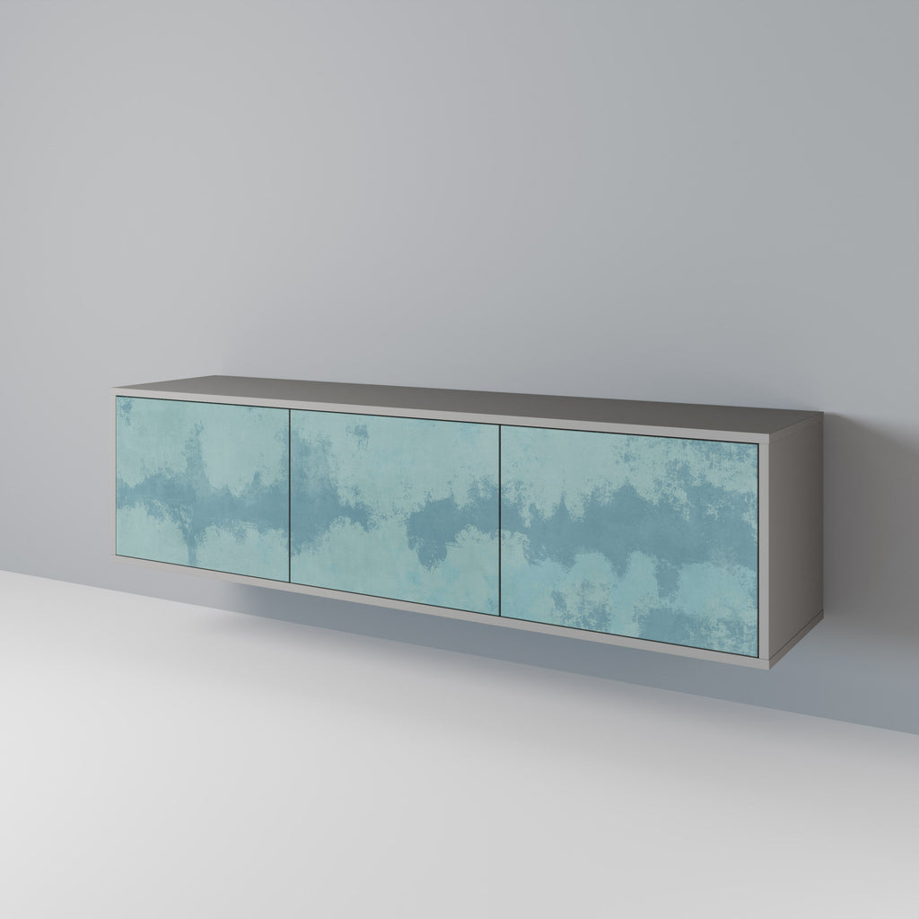 Meuble TV 3 portes SKY WASH finition grise