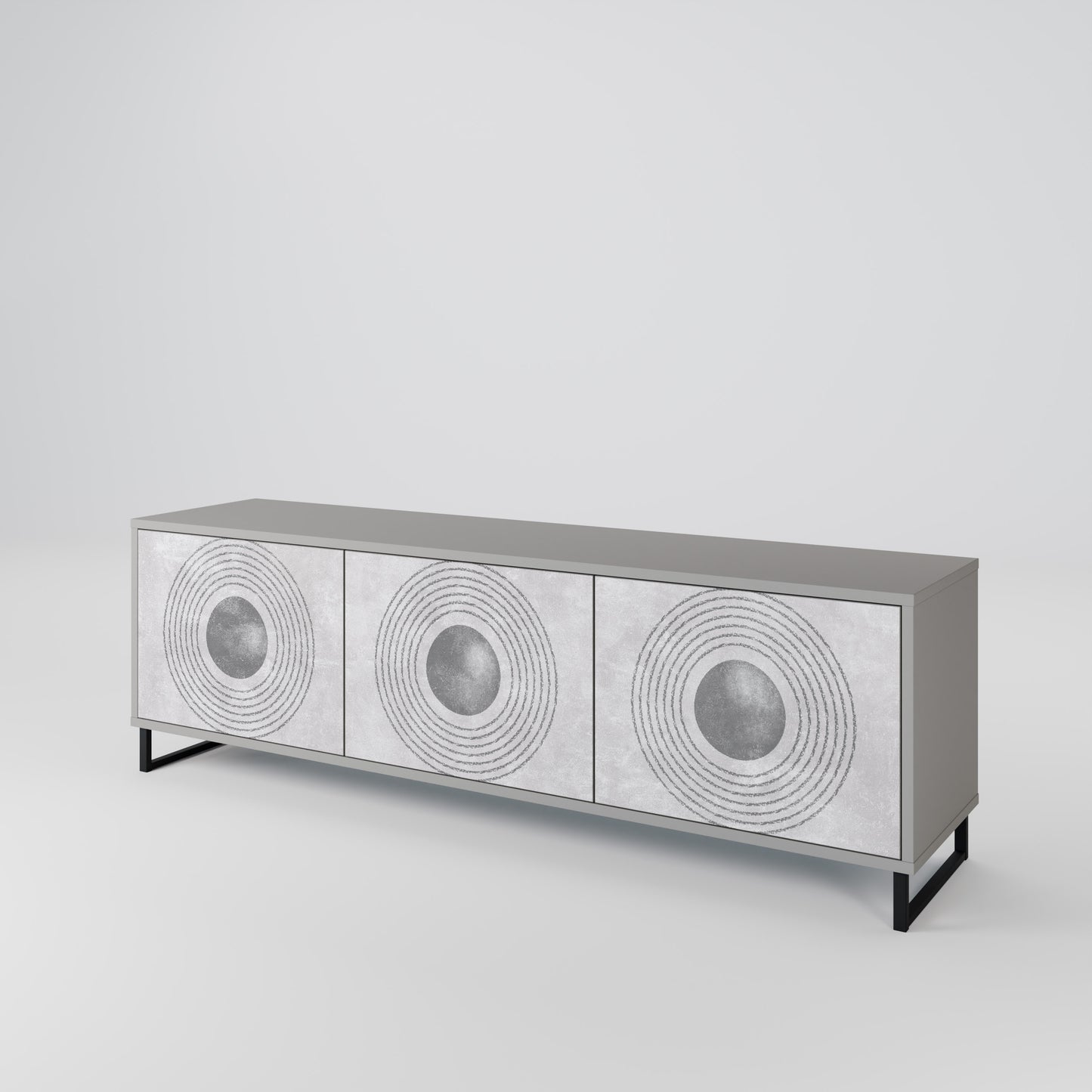 SOLID CIRCLES 3-Door TV Cabinet