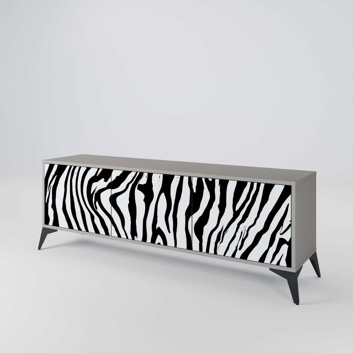 SPLENDID ZEBRA 3-Door TV Cabinet
