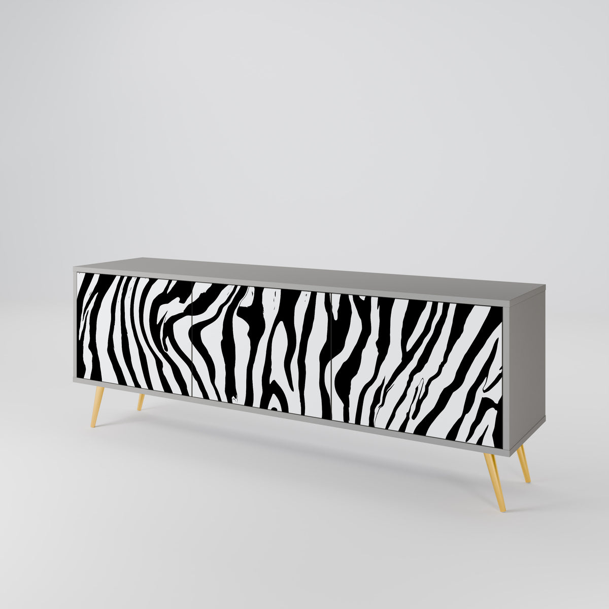 SPLENDID ZEBRA 3-Door TV Cabinet