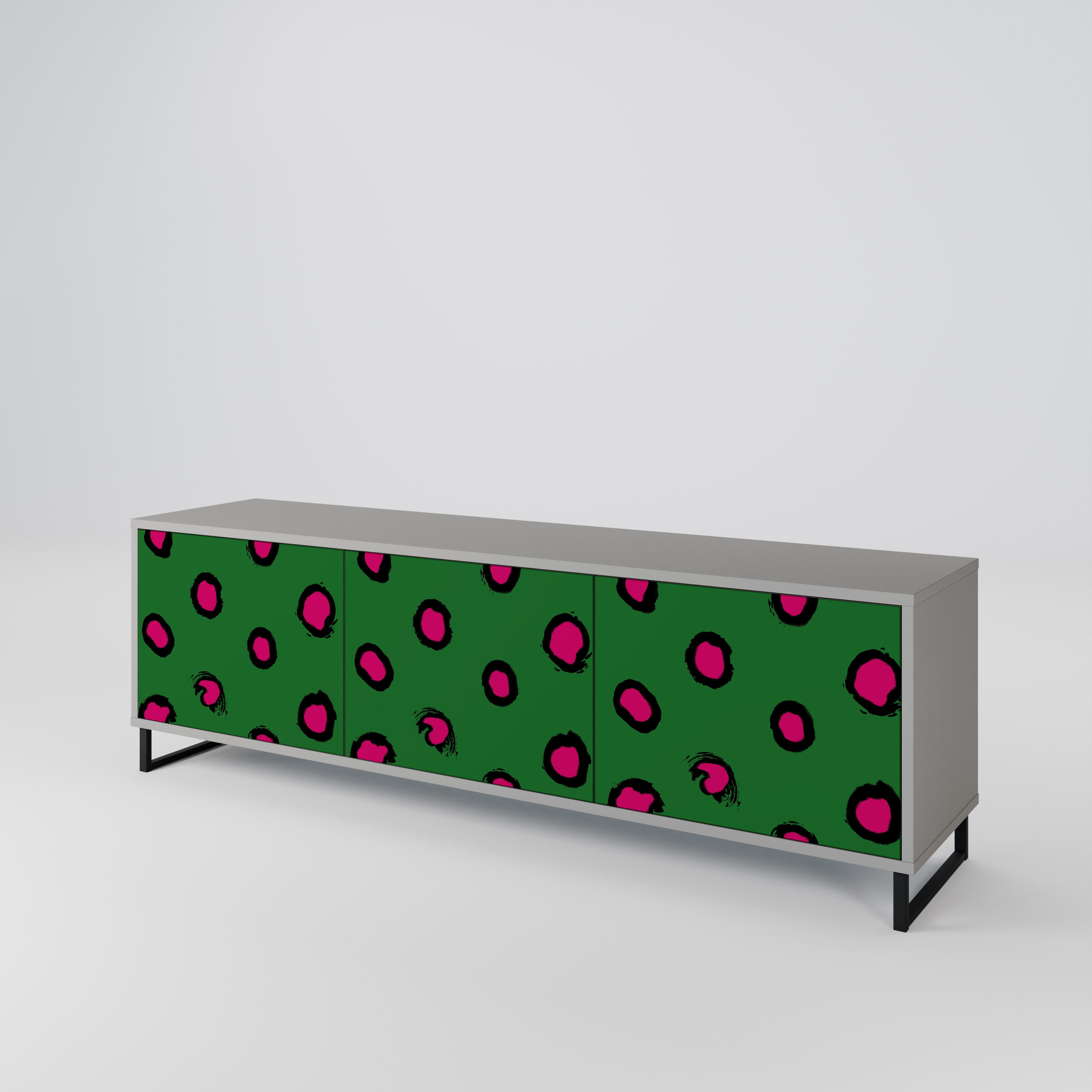 FUNKY SPOTS 3-Door TV Cabinet