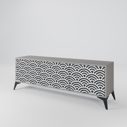GLOOMY HOST 3-Door TV Cabinet