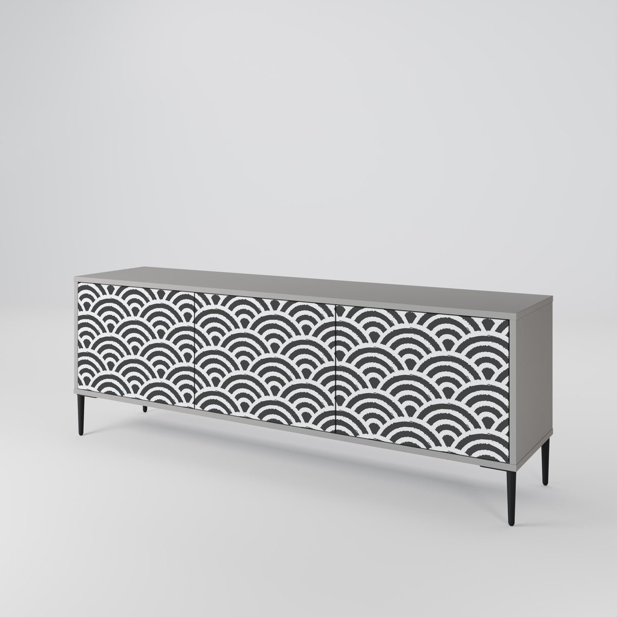 GLOOMY HOST 3-Door TV Cabinet