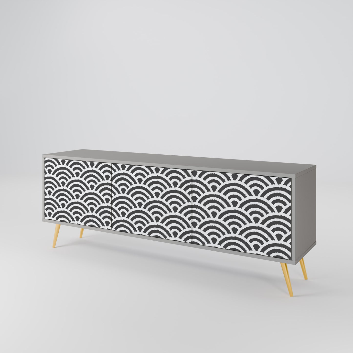 GLOOMY HOST 3-Door TV Cabinet