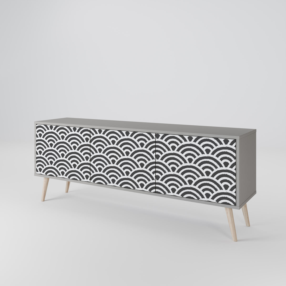 GLOOMY HOST 3-Door TV Cabinet