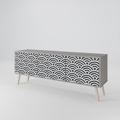 GLOOMY HOST 3-Door TV Cabinet