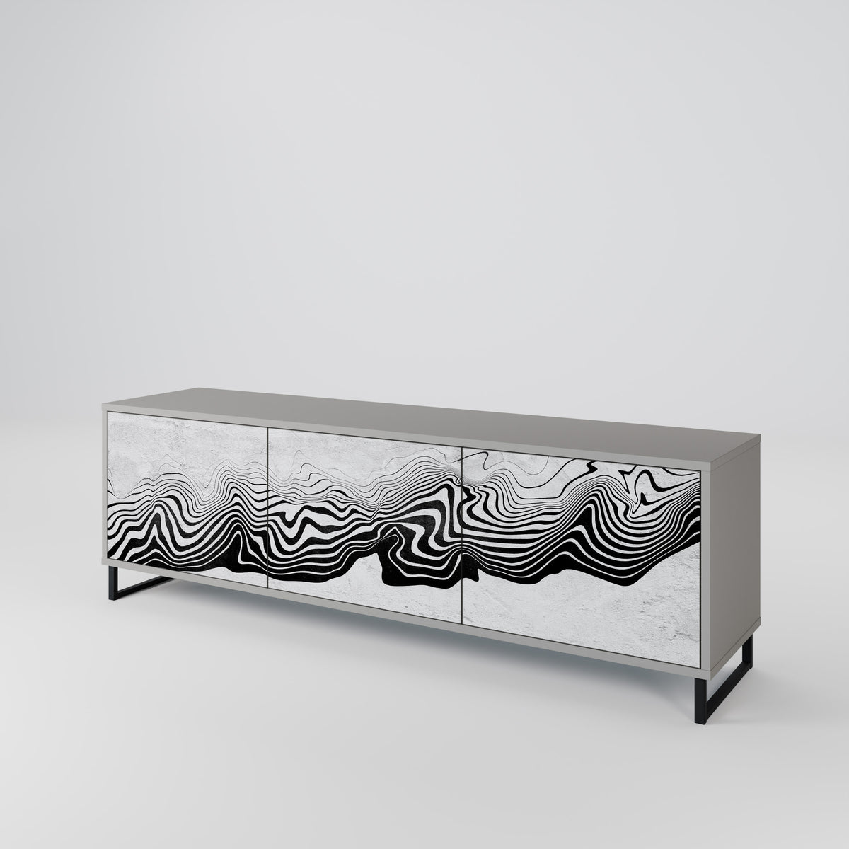 MONOCHROME MIRAGE 3-Door TV Cabinet