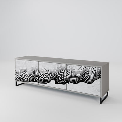 MONOCHROME MIRAGE 3-Door TV Cabinet