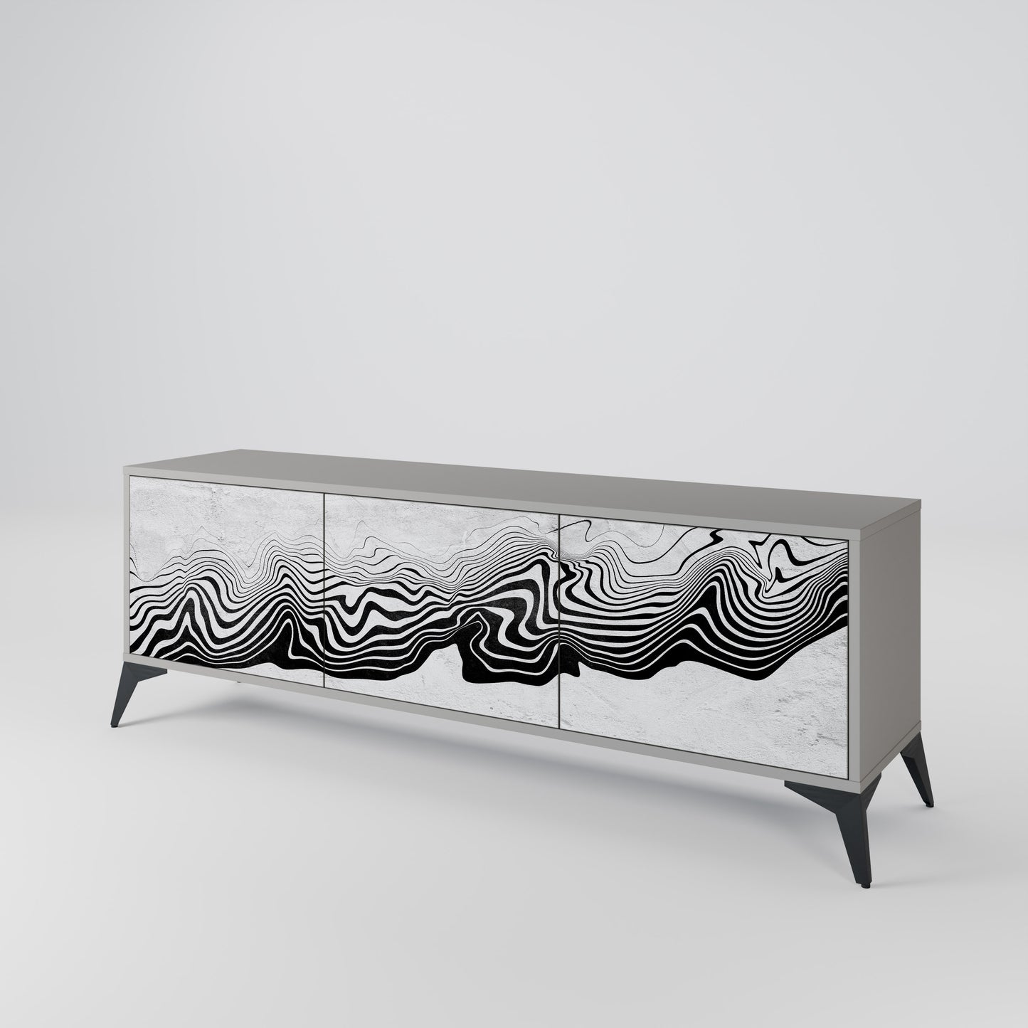 MONOCHROME MIRAGE 3-Door TV Cabinet