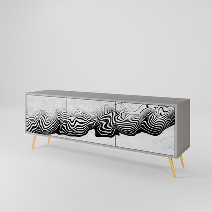 MONOCHROME MIRAGE 3-Door TV Cabinet