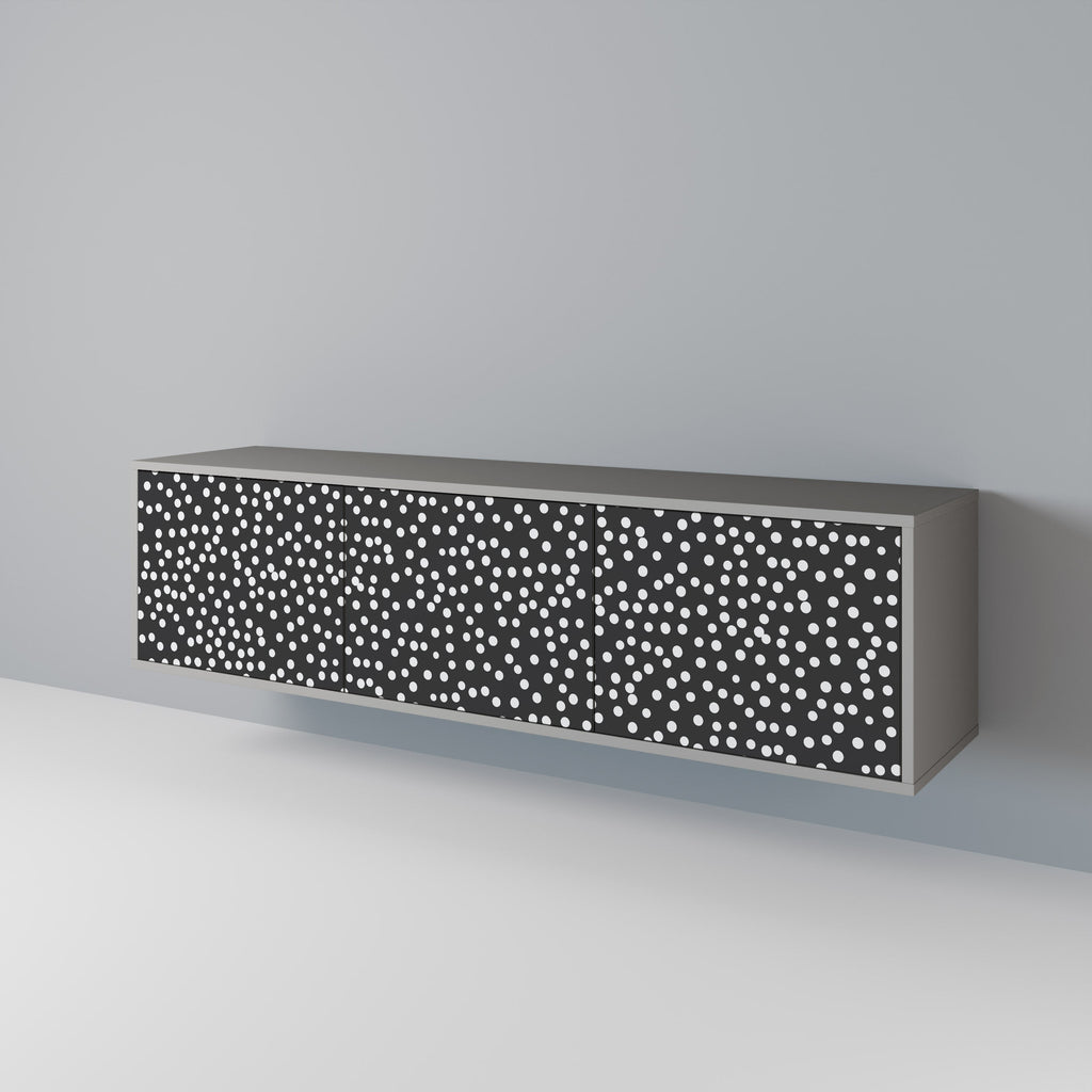 Meuble TV 3 portes BLINDING LIGHTS, finition grise