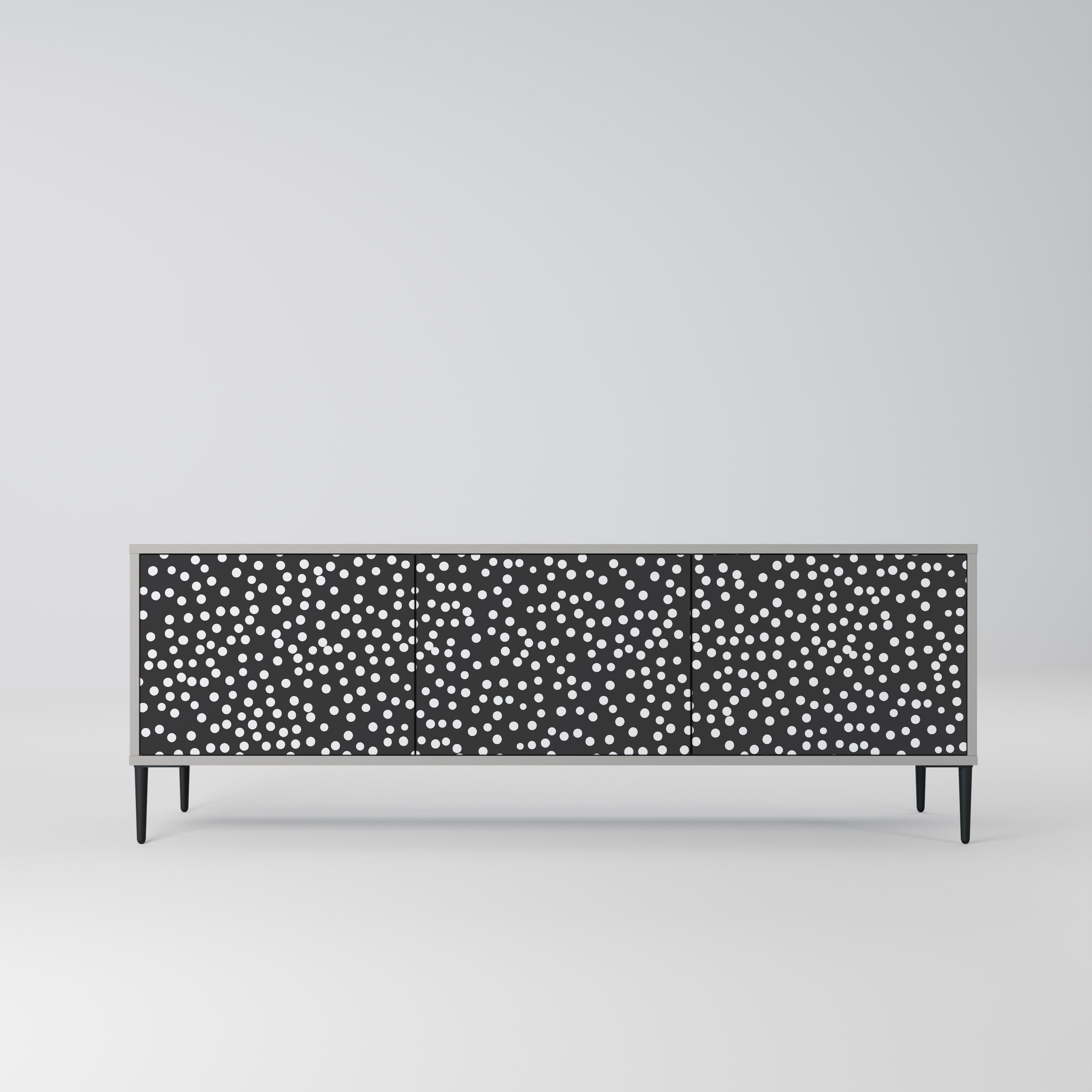 Meuble TV 3 portes BLINDING LIGHTS, finition grise