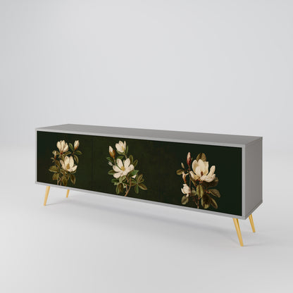 FLORAL NOIR 3-Door TV Cabinet
